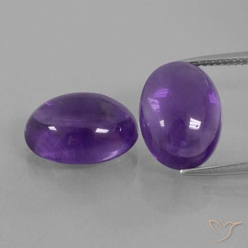 12.81ctw Naturel Violet moyen Améthyste, ovale, Transparent