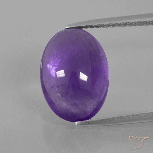 6.34ct Naturel Violet moyen-léger Améthyste, ovale, Transparent