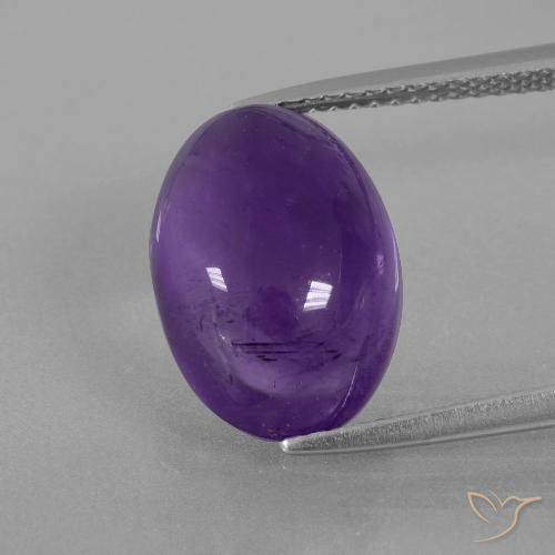 6.95ct Naturel Violet moyen Améthyste, ovale, Transparent