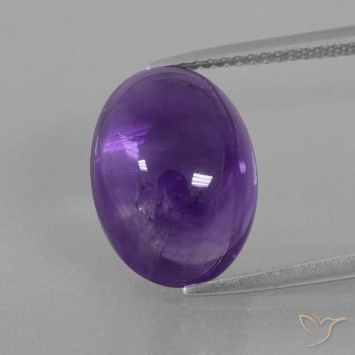 7.85ct Naturel Violet moyen Améthyste, ovale, Transparent