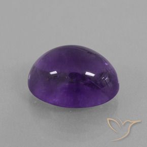Améthyste Violet moyen naturelle ovale, 7.85 ct, Transparent