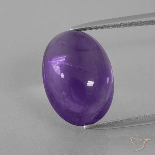 6.85ct Naturel Violet moyen Améthyste, ovale, Transparent