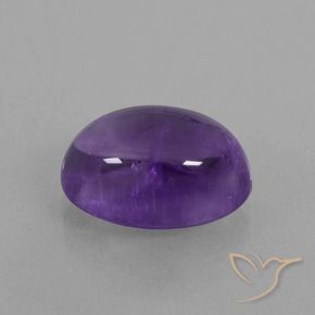 Améthyste Violet moyen naturelle ovale, 6.85 ct, Transparent