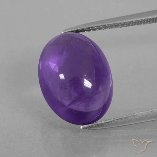 7.03ct Naturel Violet moyen Améthyste, ovale, Transparent
