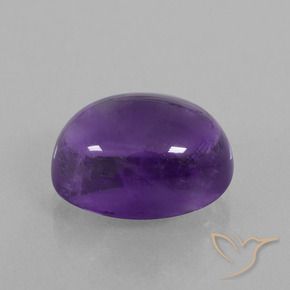 Améthyste Violet moyen naturelle Coupe ovale, 8.55 ct, Transparent