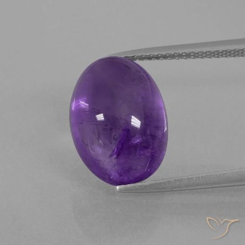 7.58ct Naturel Violet moyen Améthyste, ovale, Transparent