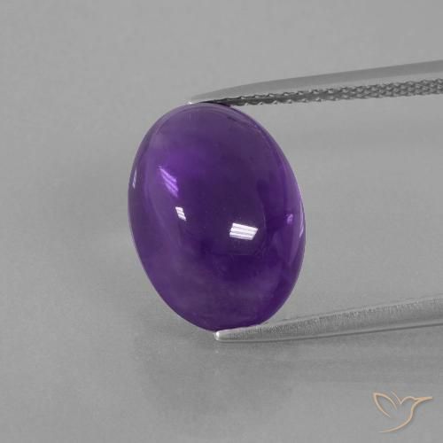6.72ct Naturel Violet moyen Améthyste, ovale, Transparent