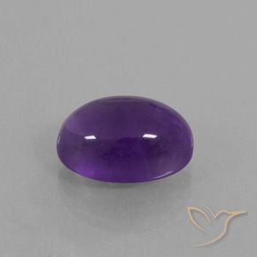 Améthyste Violet moyen naturelle ovale, 6.72 ct, Transparent
