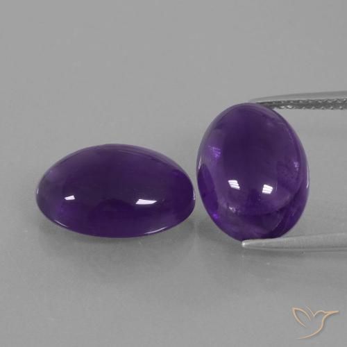 11.24ctw Naturel Violet foncé Améthyste, ovale, Transparent