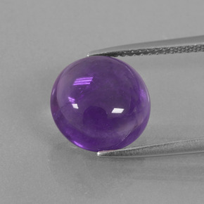 Améthyste Violet moyen naturelle Coupe roude, 4.79 ct, Transparent