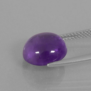 Améthyste Violet moyen naturelle Coupe roude, 4.79 ct, Transparent