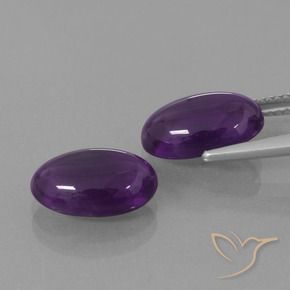 Shop natural 6.38ct Violet rougeâtre Améthyste gems, ovale, from Brésil at GemSelect. In stock, global shipping!