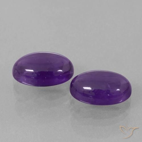Shop natural 7.25ct Violet moyen Améthyste gems, ovale, from Brésil at GemSelect. In stock, global shipping!