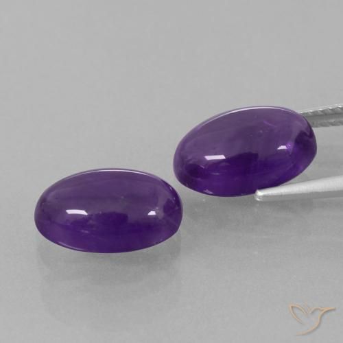 Shop natural 7.25ct Violet moyen Améthyste gems, ovale, from Brésil at GemSelect. In stock, global shipping!