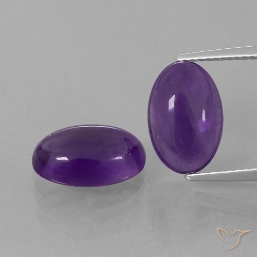 6.76ctw Naturel Violet moyen Améthyste, ovale, Transparent