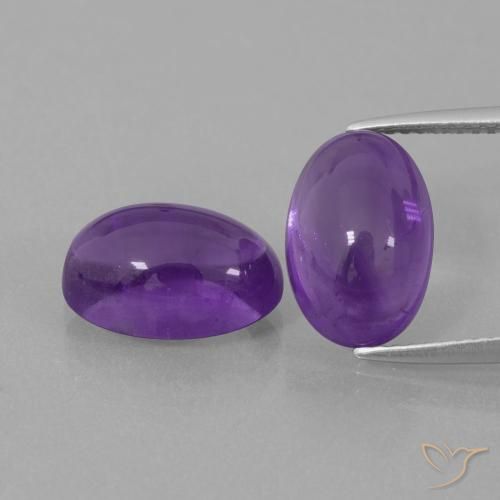 8.42ctw Naturel Violet moyen Améthyste, ovale, Transparent