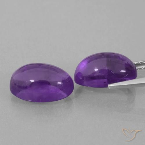 Shop natural 8.42ct Violet moyen Améthyste gems, ovale, from Brésil at GemSelect. In stock, global shipping!