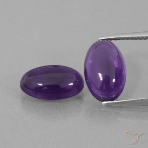 6.43ctw Naturel Violet moyen Améthyste, ovale, Transparent