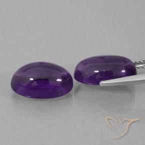 Shop natural 7.54ct Violet moyen Améthyste gems, ovale, from Brésil at GemSelect. In stock, global shipping!