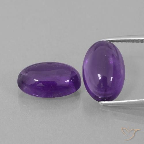 7.09ctw Naturel Violet moyen-léger Améthyste, ovale, Transparent