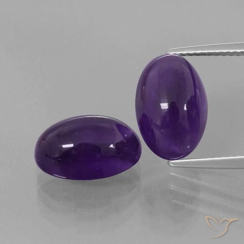 8.72ctw Naturel Violet foncé Améthyste, ovale, Transparent