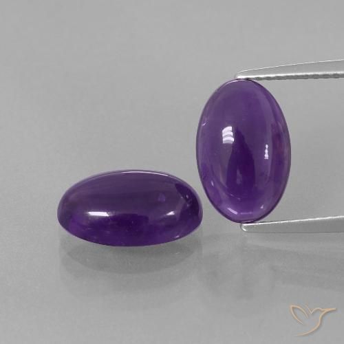 5.71ctw Naturel Violet foncé Améthyste, ovale, Transparent