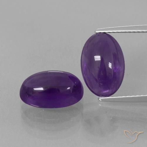 7.90ctw Naturel Violet moyen Améthyste, ovale, Transparent