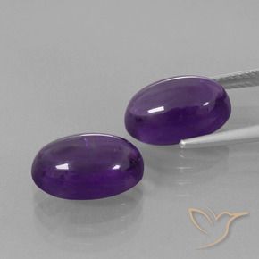 Shop natural 7.90ct Violet moyen Améthyste gems, ovale, from Brésil at GemSelect. In stock, global shipping!