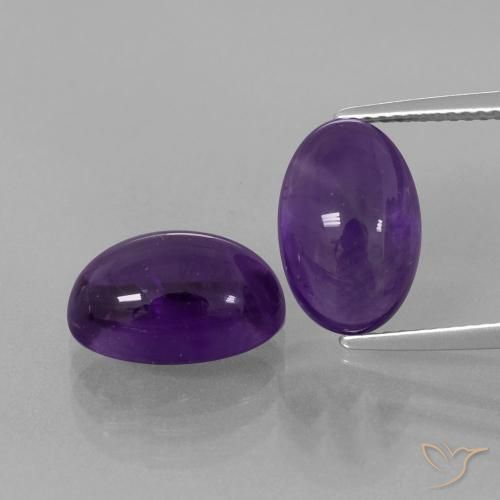 8.58ctw Naturel Violet moyen Améthyste, ovale, Transparent