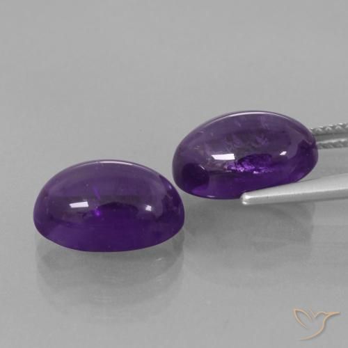 Shop natural 8.58ct Violet moyen Améthyste gems, ovale, from Brésil at GemSelect. In stock, global shipping!