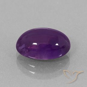 Améthyste Violet rougeâtre naturelle ovale, 3.88 ct, Transparent
