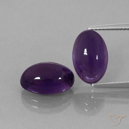 7.80ctw Naturel Violet foncé Améthyste, ovale, Transparent