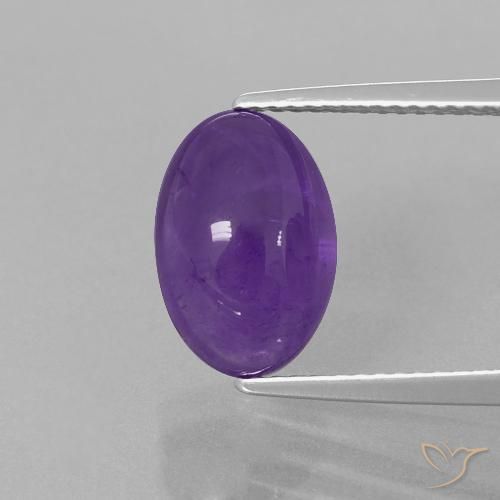 4.10ct Naturel Violet moyen-léger Améthyste, ovale, Transparent
