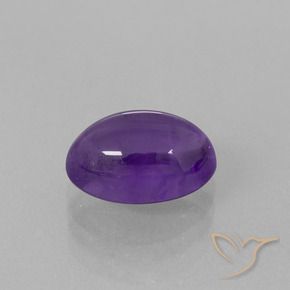 Améthyste Violet moyen-léger naturelle ovale, 4.10 ct, Transparent