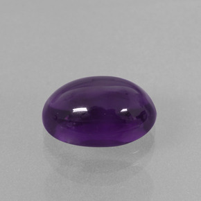 Améthyste violet naturelle coupe ovale, 4,17 ct, transparent