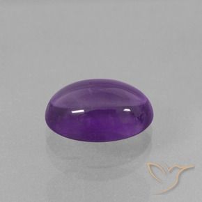Améthyste Violet moyen naturelle ovale, 3.67 ct, Transparent