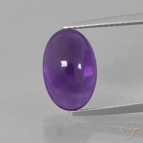 3.98ct Naturel Violet moyen Améthyste, ovale, Transparent