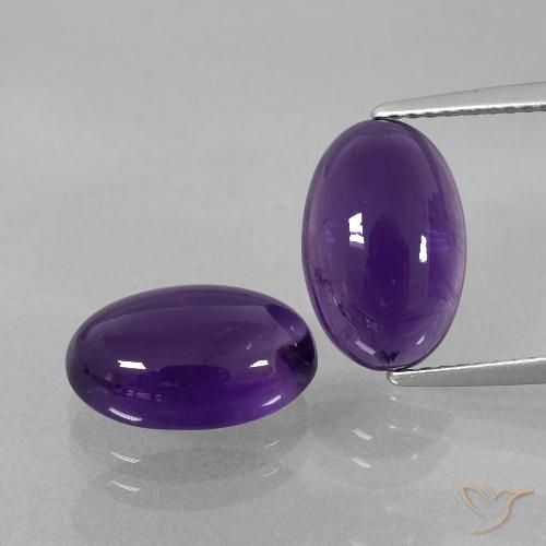 6.93ctw Naturel Violet moyen Améthyste, ovale, Transparent