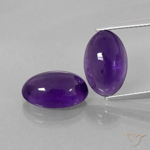 6.81ctw Naturel Violet moyen Améthyste, ovale, Transparent