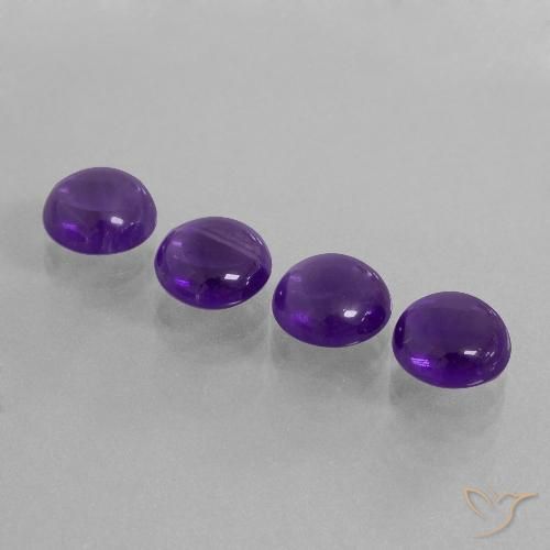 9.33ctw Naturel Violet moyen Améthyste, Tour, Transparent