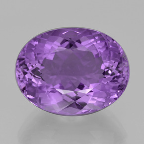 Améthyste Violet naturelle Coupe ovale, 15.28 ct, VVS-VS
