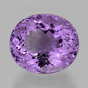 Améthyste violet naturelle coupe ovale, 17,09 ct, VVS