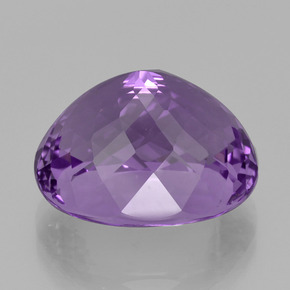 Améthyste violet naturelle coupe ovale, 17,09 ct, VVS