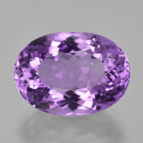 Améthyste violet naturelle coupe ovale, 8,93 ct, VVS