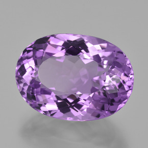 Améthyste violet naturelle coupe ovale, 8,93 ct, VVS
