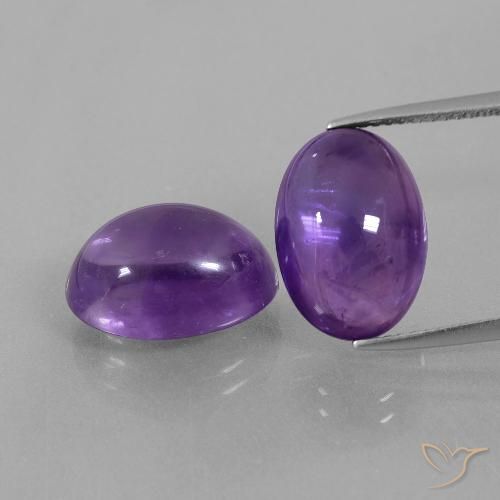 13.78ctw Naturel Violet moyen-léger Améthyste, ovale, Transparent