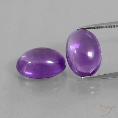 12.37ctw Naturel Violet intense Améthyste, ovale, Transparent
