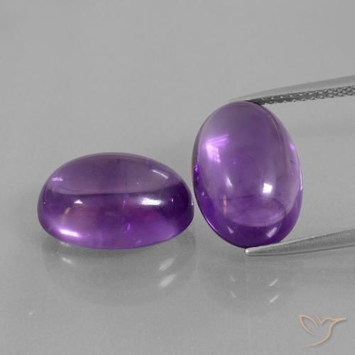 12.30ctw Naturel Violet moyen Améthyste, ovale, Transparent