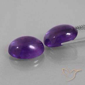 Shop natural 12.50ct Violet moyen Améthyste gems, ovale, from Brésil at GemSelect. In stock, global shipping!