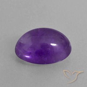 Améthyste Violet moyen-léger naturelle ovale, 6.23 ct, Transparent